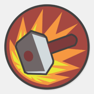 Banhammer Ronde Sticker