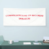 Banier om onsterfelijkheid te vieren spandoek (Beurs)