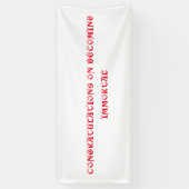 Banier om onsterfelijkheid te vieren spandoek (Verticaal)