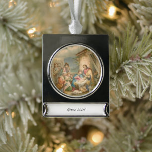 Banier Ornament Jesus Verzilverd Banner Ornament