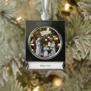 Banier Ornament Jesus Verzilverd Banner Ornament