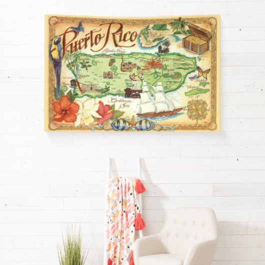 Banier van Puerto Rico Spandoek (Insitu)