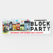 Banier voor groep blokkeerfeestje spandoek (Horizontaal)