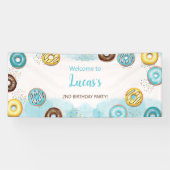 Banier "Welkom" voor 1e Verjaardag. Spandoek (Horizontaal)