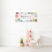 Banier "Welkom" voor 2e verjaardag. Spandoek (Insitu)