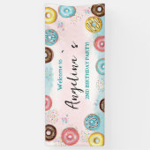 Banier "Welkom" voor 2e verjaardag. Spandoek (Verticaal)