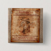 Banish Drama Llamas - 2-inch Square Button (Voorkant)