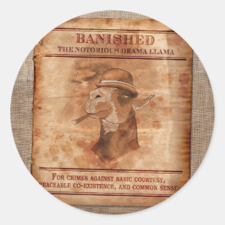 Banish Drama Llamas - 3" Stickers