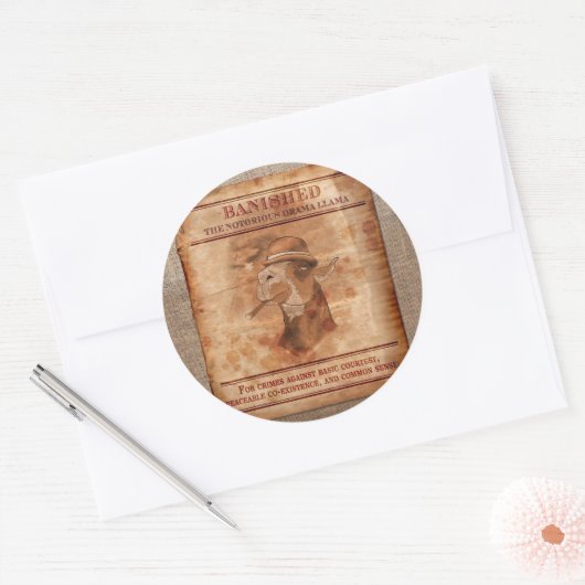 Banish Drama Llamas - 3" Stickers (Envelop)