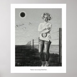 Banished-houtskooltekening door Rachel Dolezal Poster