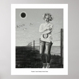 Banished-houtskooltekening door Rachel Dolezal Poster