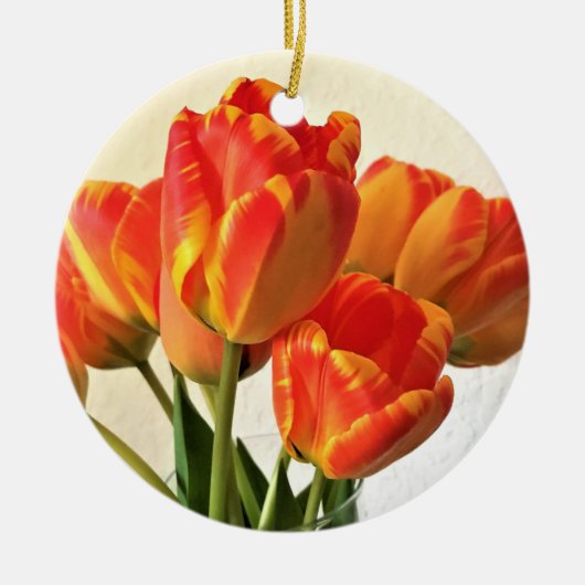 Banja Luka Tulips Keramisch Ornament (Voorkant)