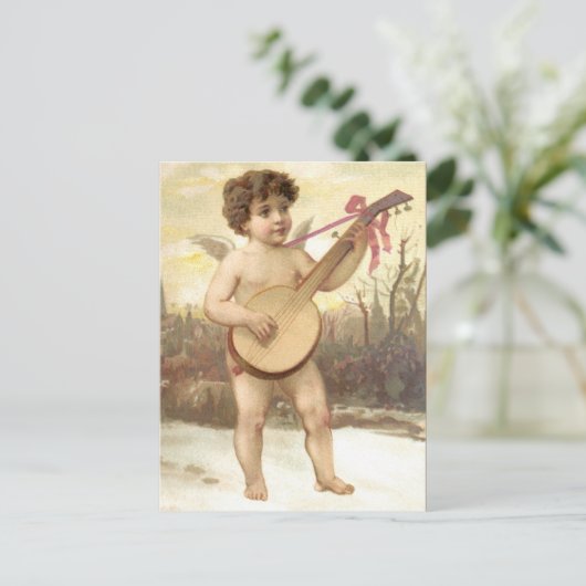 Banjo Angel Briefkaart (Staand voorkant)