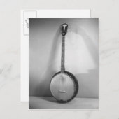 Banjo B&W Briefkaart (Voorkant / Achterkant)