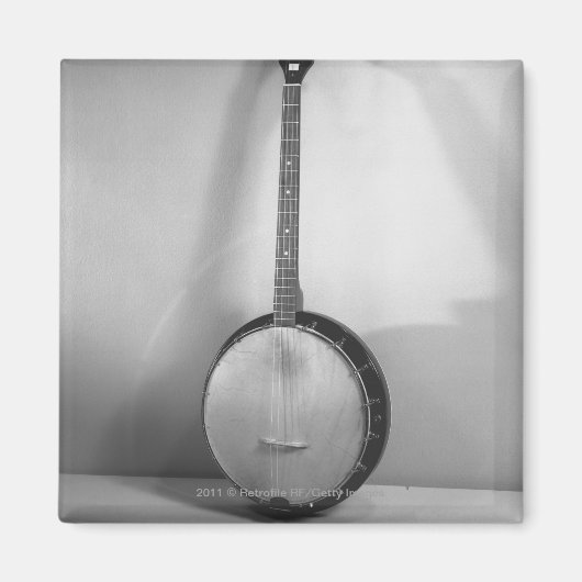 Banjo B&W Magneet (Voorkant)