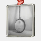 Banjo B&W Metalen Ornament (Links)