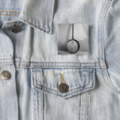 Banjo B&W Vierkante Button 5,1 Cm (In situ)