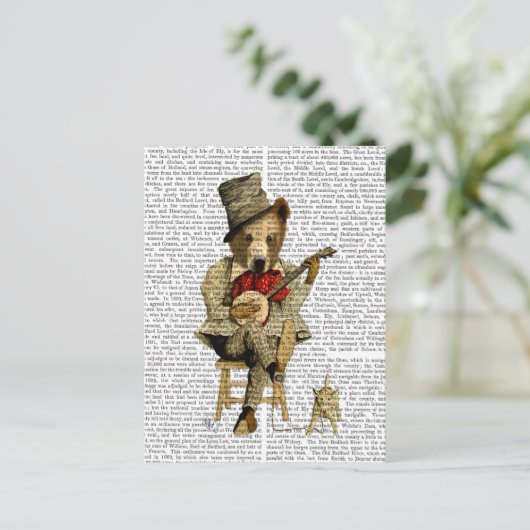 Banjo Beer Briefkaart (Staand voorkant)