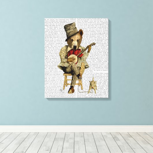 Banjo Beer Canvas Afdruk (Insitu (Houten vloer))