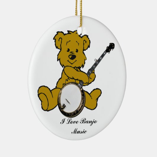 BANJO BEER-ORNAMENT KERAMISCH ORNAMENT (Rechts)