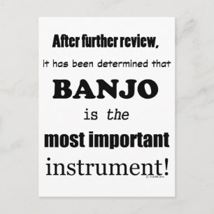Banjo Belangrijkste instrument Briefkaart