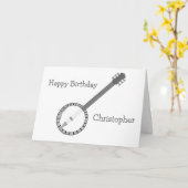 Banjo Birthday Kaart (Gele Bloem)