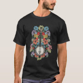 Banjo Bloemen Stringed Bluegrass Folk Bloemen T-shirt (Voorkant)