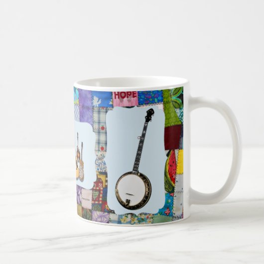 BANJO — BLUEGRASS BAND-QUILTED KOFFIEMOK (Rechts)