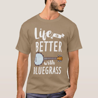 Banjo Bluegrass Cadeau Muziek Gitaar vrienden T-shirt