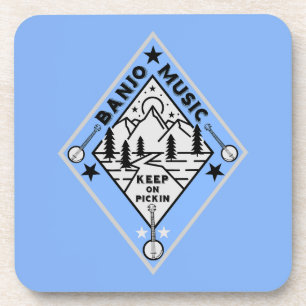 Banjo Bluegrass-muziek Bier Onderzetter