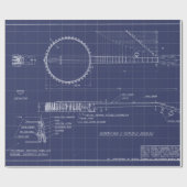  Banjo Blueprints Cadeaupapier (Vlak)