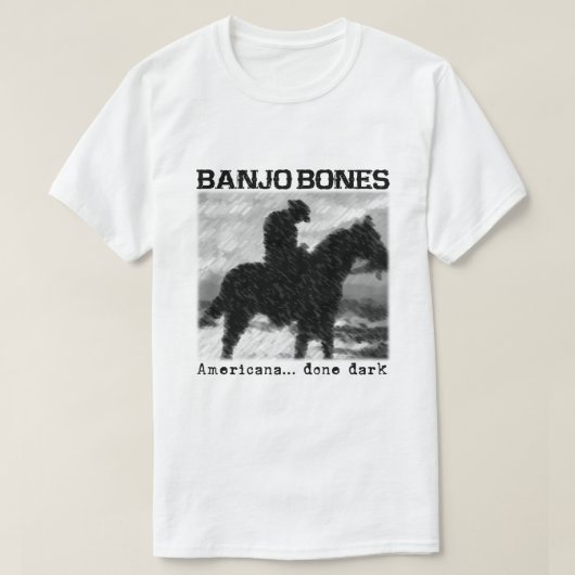 Banjo Bones Americana Done Dark T-Shirt (Design voorkant)