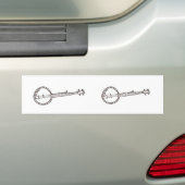 Banjo Bumpersticker (Op auto)