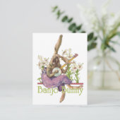 Banjo Bunny Briefkaart (Staand voorkant)