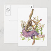 Banjo Bunny Briefkaart (Voorkant / Achterkant)