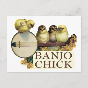 Banjo Chick Briefkaart