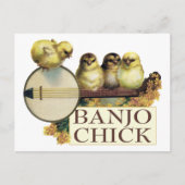 Banjo Chick Briefkaart (Voorkant)