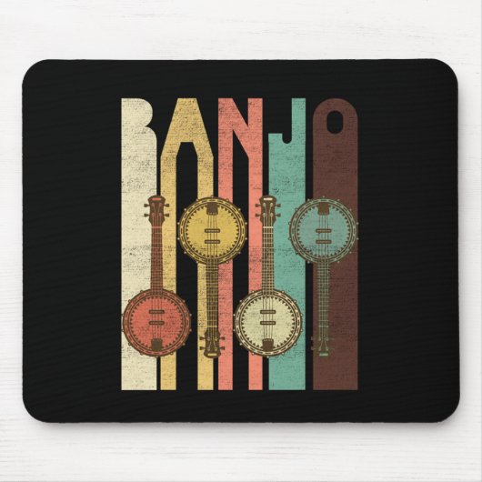 Banjo Country Music Instrument Bluegrass Band Gift Muismat (Voorkant)