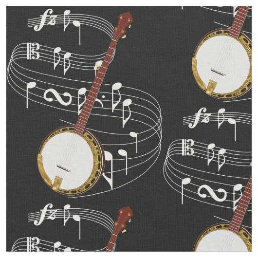 Banjo - Dark Fabric Stof (Close Up)