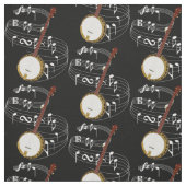 Banjo - Dark Fabric Stof (Swatch)