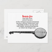 Banjo Definition Briefkaart (Voorkant / Achterkant)