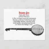 Banjo Definition Briefkaart (Voorkant)
