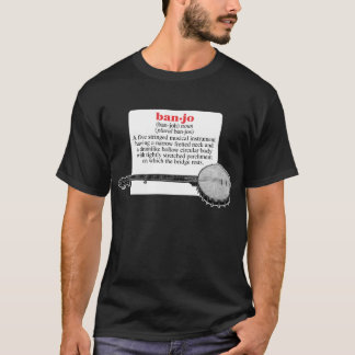 Banjo Definition Mannen donkere hoes T-Shirt
