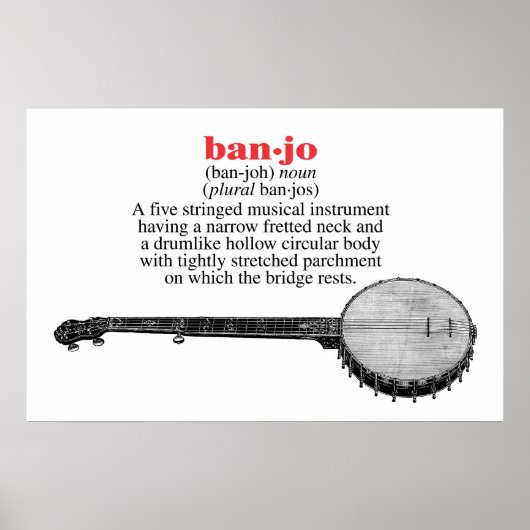 Banjo Definition Poster (Voorkant)