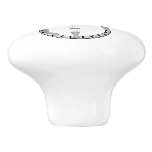 Banjo Design Personalised Keramische Knop (Zijkant)