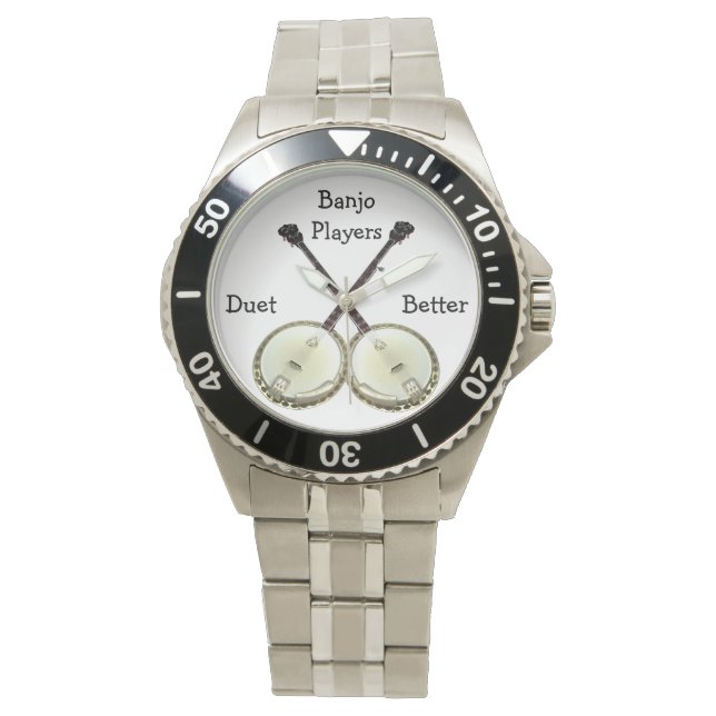 Banjo Duet Roestvrij horloge (Voorkant)