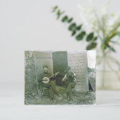  banjo- en vuilnisspelers in Nantucket Briefkaart (Staand voorkant)