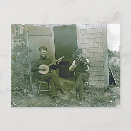  banjo- en vuilnisspelers in Nantucket Briefkaart