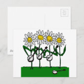 Banjo Flowers Briefkaart (Voorkant / Achterkant)