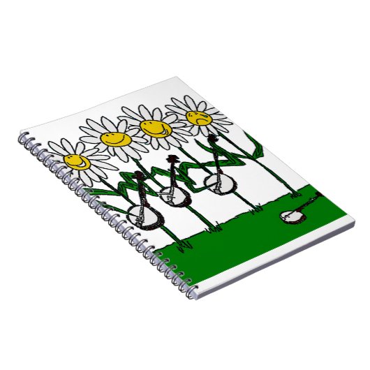 Banjo Flowers Notitieboek (Rechterzijde)